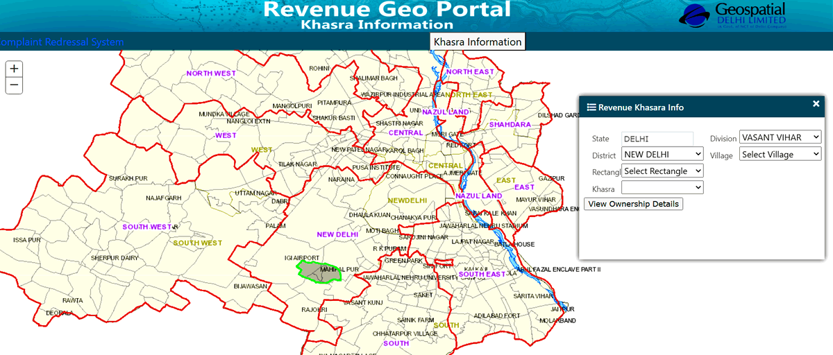 revenue khasara delhi portal